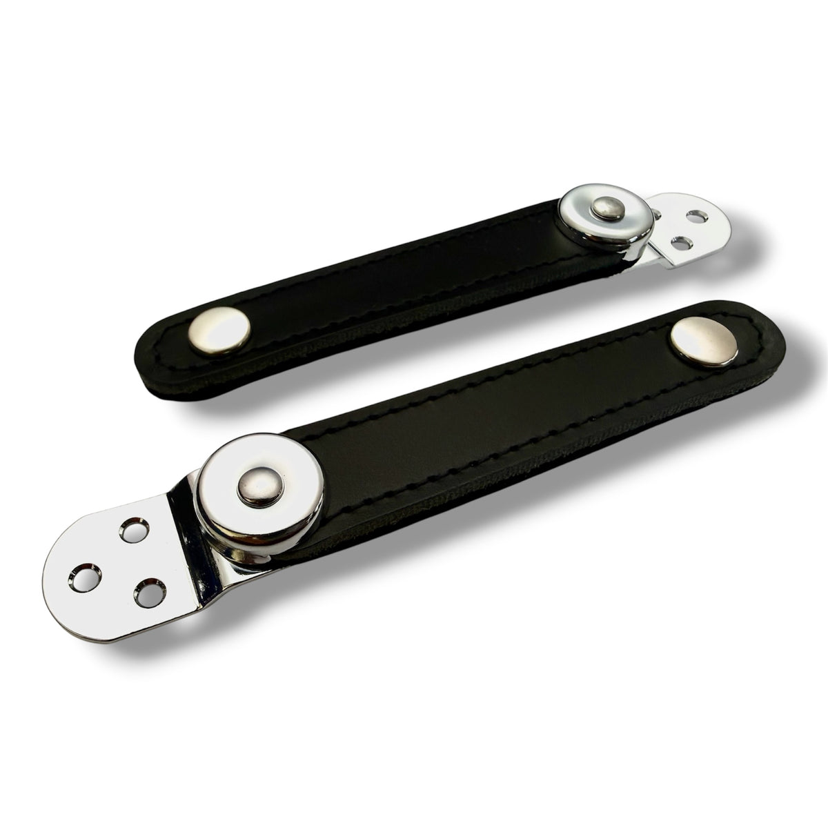 Broches 3 puntos cromo 10 cm NEGRO