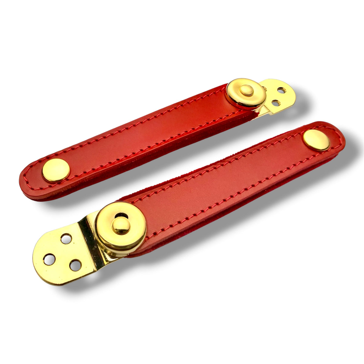 Broches 3 puntos ORO 9 cm ROJO