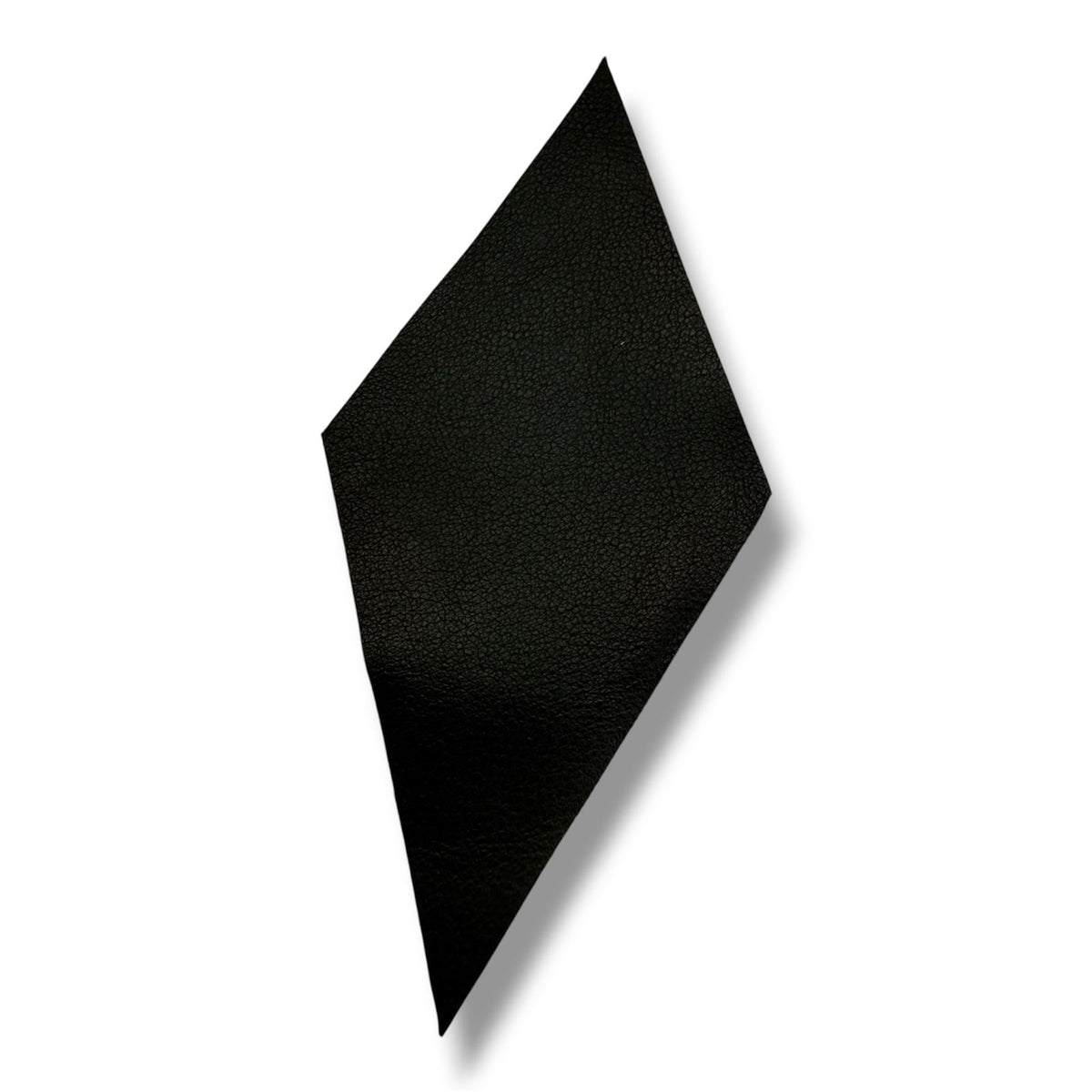 Rombo de Piel italiana para fuelle NEGRO 11.5x5.3 cm