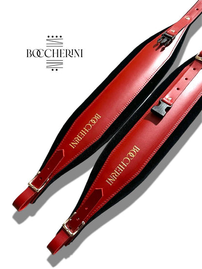 Correas de Hombro 10cm de ancho Rojo con Negro