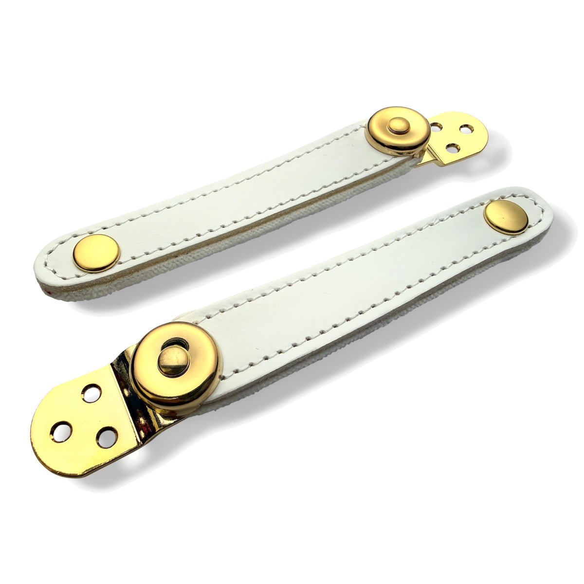 Broches 3 puntos ORO 9 cm BLANCO