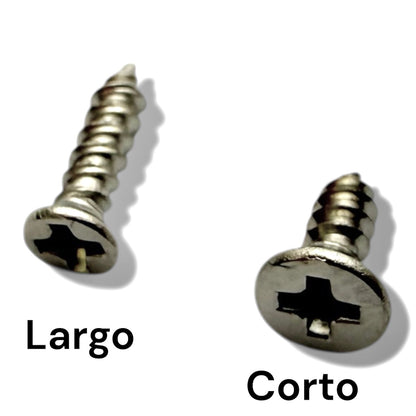 Tornillo plano para diapasón Italiano 100 Pz Corto Cabeza 2,2 mm