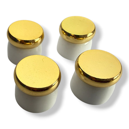 Juego de Patas BLANCO y metal ORO