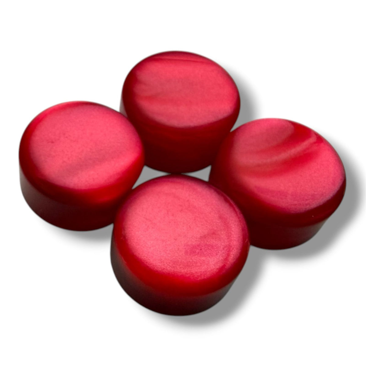Botones de BAJOS por pieza ROJO PERLA